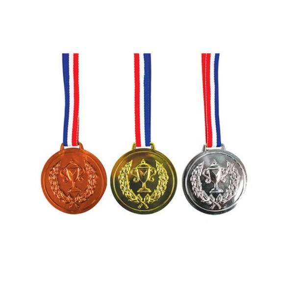 Médailles plastiques, 3 pcs.