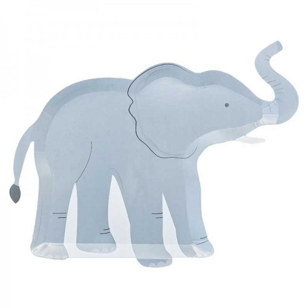 Teller Elefant, 8 Stk.