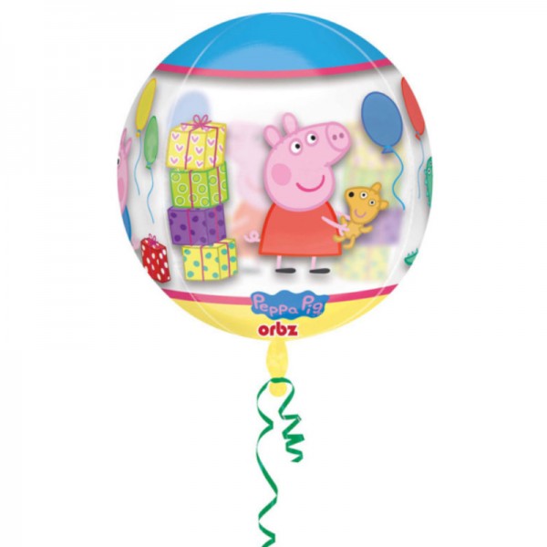 Folienballon klarsichtig Peppa Pig, 1 Stk.