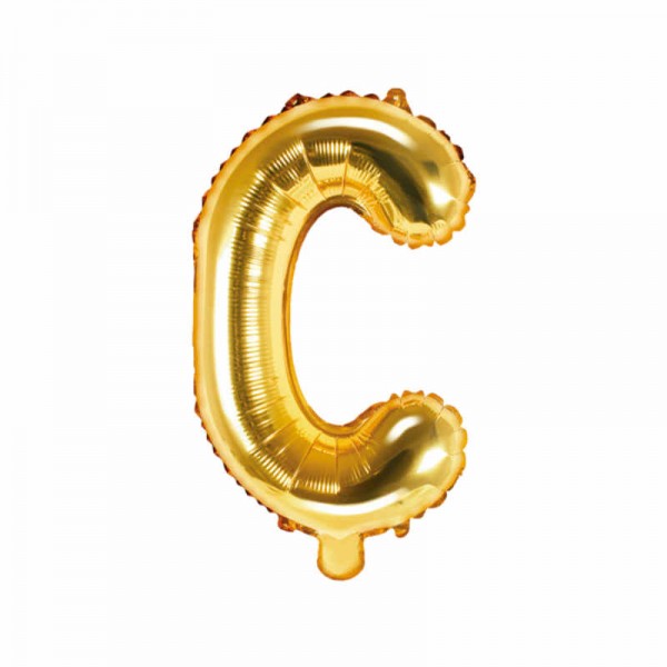 "Folienballon Buchstabe ""C"" gold, 1 Stk."
