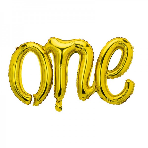 "Folienballon ""One"" Gold"