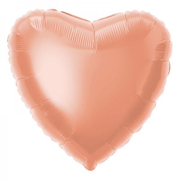 Folienballon Herz rose gold