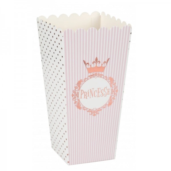 Popcornboxen Prinzessin, 8 Stk.