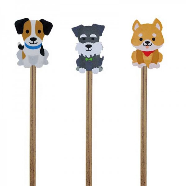 Bleistift mit Radierer Hunde