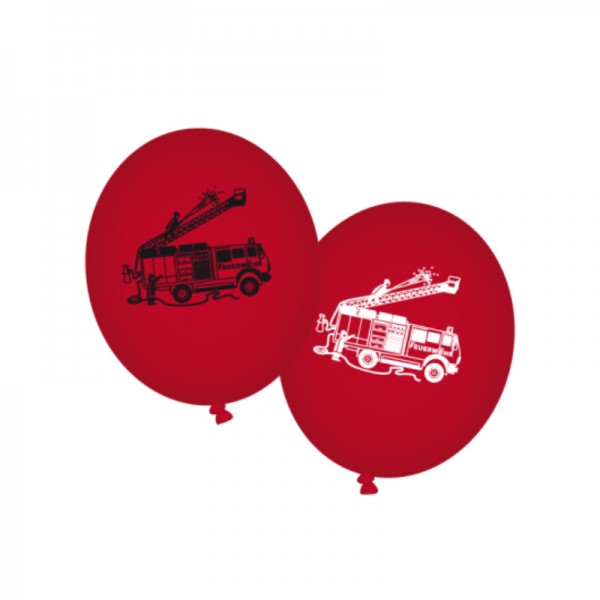 Luftballons Feuerwehr, 8 Stk.