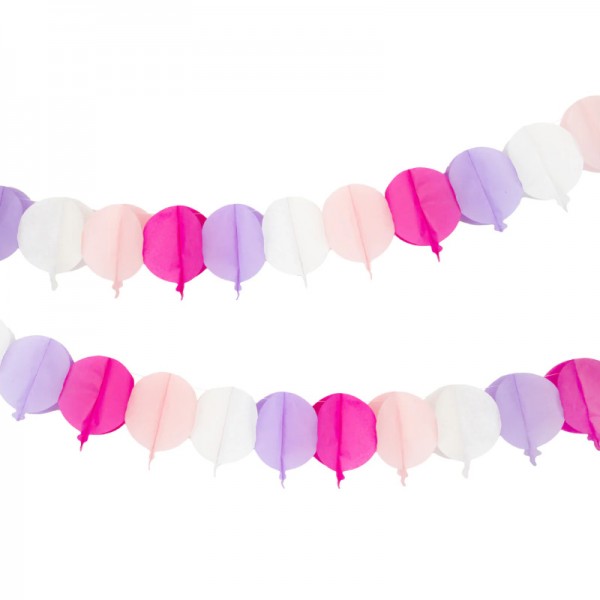 Girlande Papierballons Pink