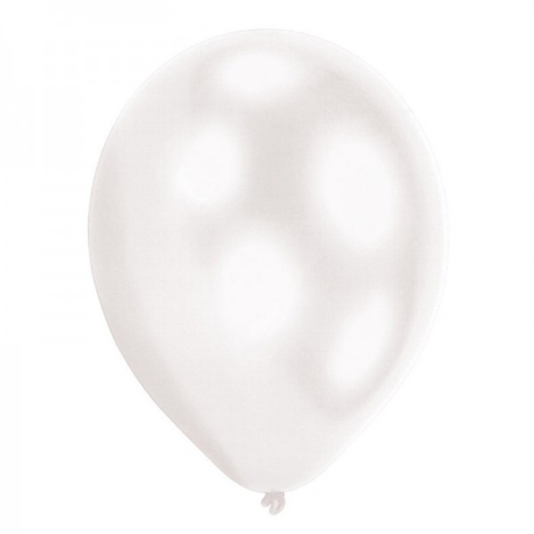 Luftballons LED Weiss, 5 Stk.