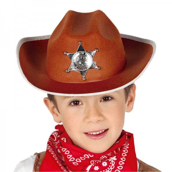 Sheriffhut (Cowboyhut) braun