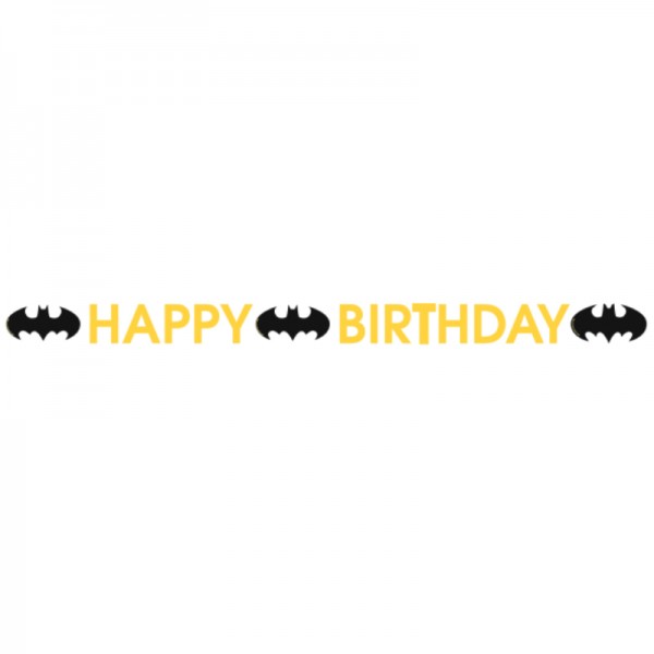 Guirlande Happy Birthday Batman