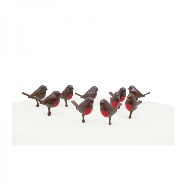 Figurines de décoration de gâteaux Oiseaux, 10 pcs.