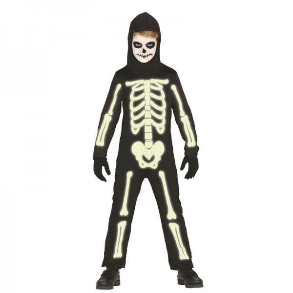 Kostüm Skelett leuchtet im dunkeln