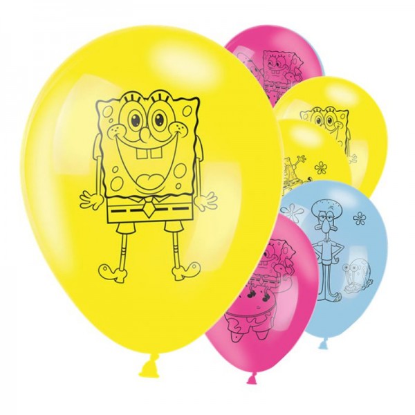 Luftballons Spongebob, 6 Stk.