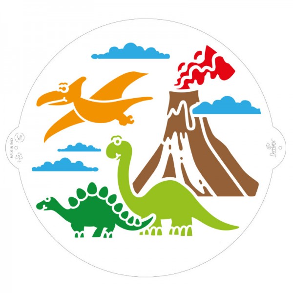 Schablone Dinosaurier-Muster